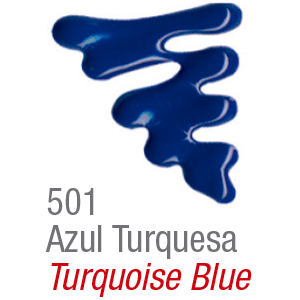 Acrilex Dimensional Brillant Azul Turquesa 501 35ml
