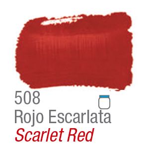 Acrilex Pintura Acrilica Rojo Escarlata 508 - 37ml