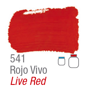 Acrilex Pintura Acrilica Rojo Vivo 541 - 37ml