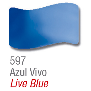 Acrilex Verniz Vitral Azul Vivo 597 37ml