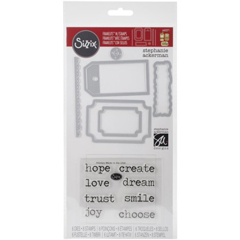 Sizzix Framelits Dies - Tags and Words - 6pcs 660271