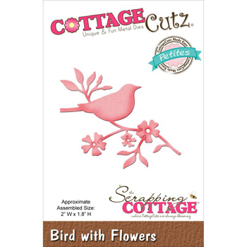 Cottage Cutz Bird w Flowers CCP-004