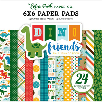Paper Pad 6x6 Dino Friends ep 24 hojas