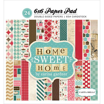 Paper Pad 6x6 Home Swet Home Carta Bella 24 hojas