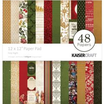 Paper Pad 30x30 Holy Night KaiserCraft 48 hojas
